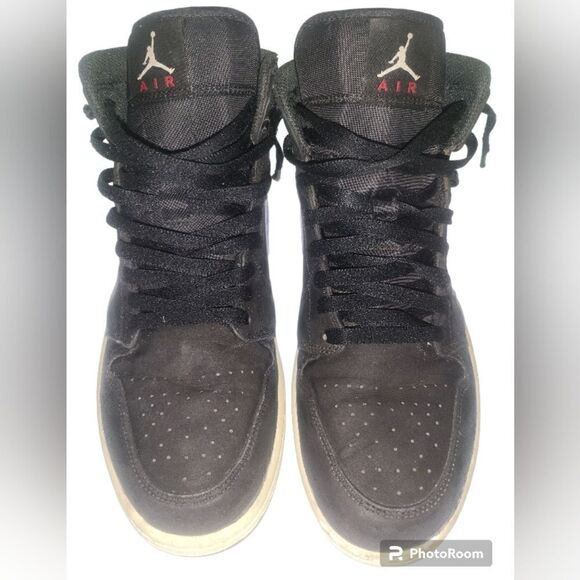 Nike Air Jordan mid multicolor swoosh black in size 10  used in good condition - Picture 5 of 6